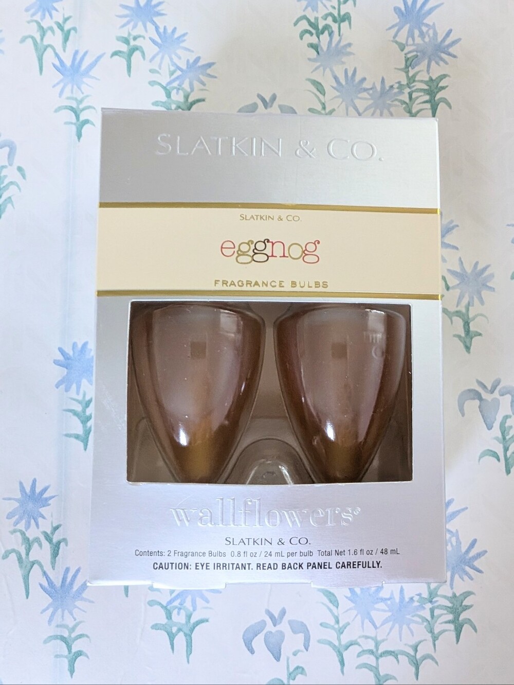 Slatkin & Co Eggnog Wallflower Fragrance Bulbs NEW Holiday Christmas Winter
